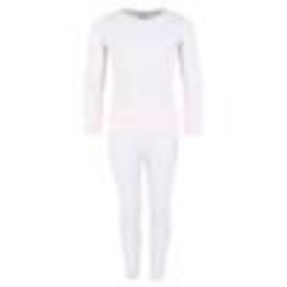 Rene Rofe Girl's Waffle Thermal Long Underwear 2-Piece Set - Picture 4 of 7